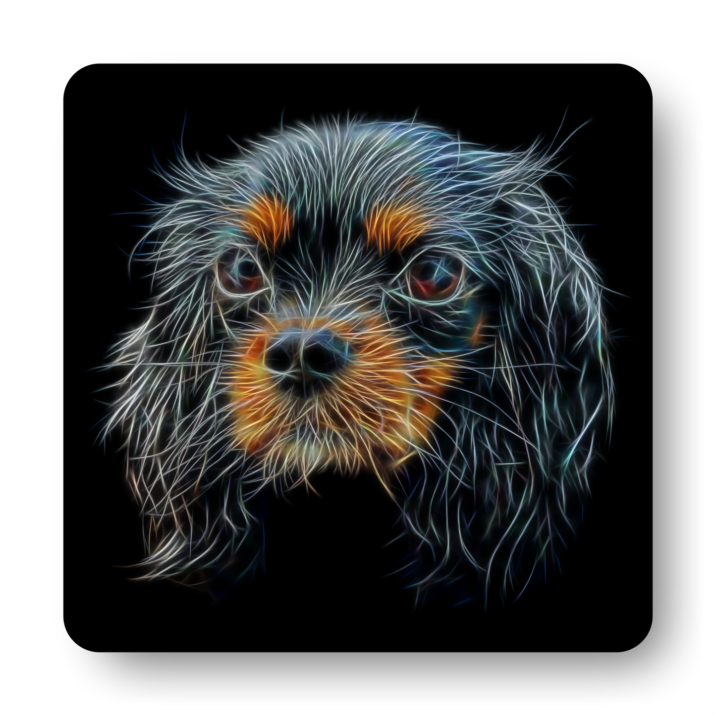 Black and Tan King Charles Spaniel Coaster