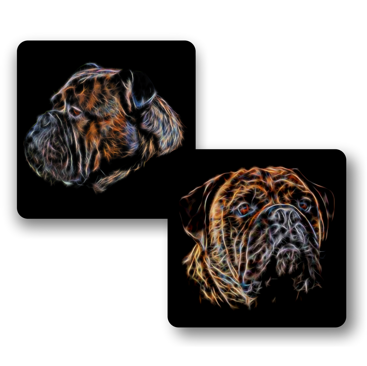 Brindle Bullmastiff Coaster Set