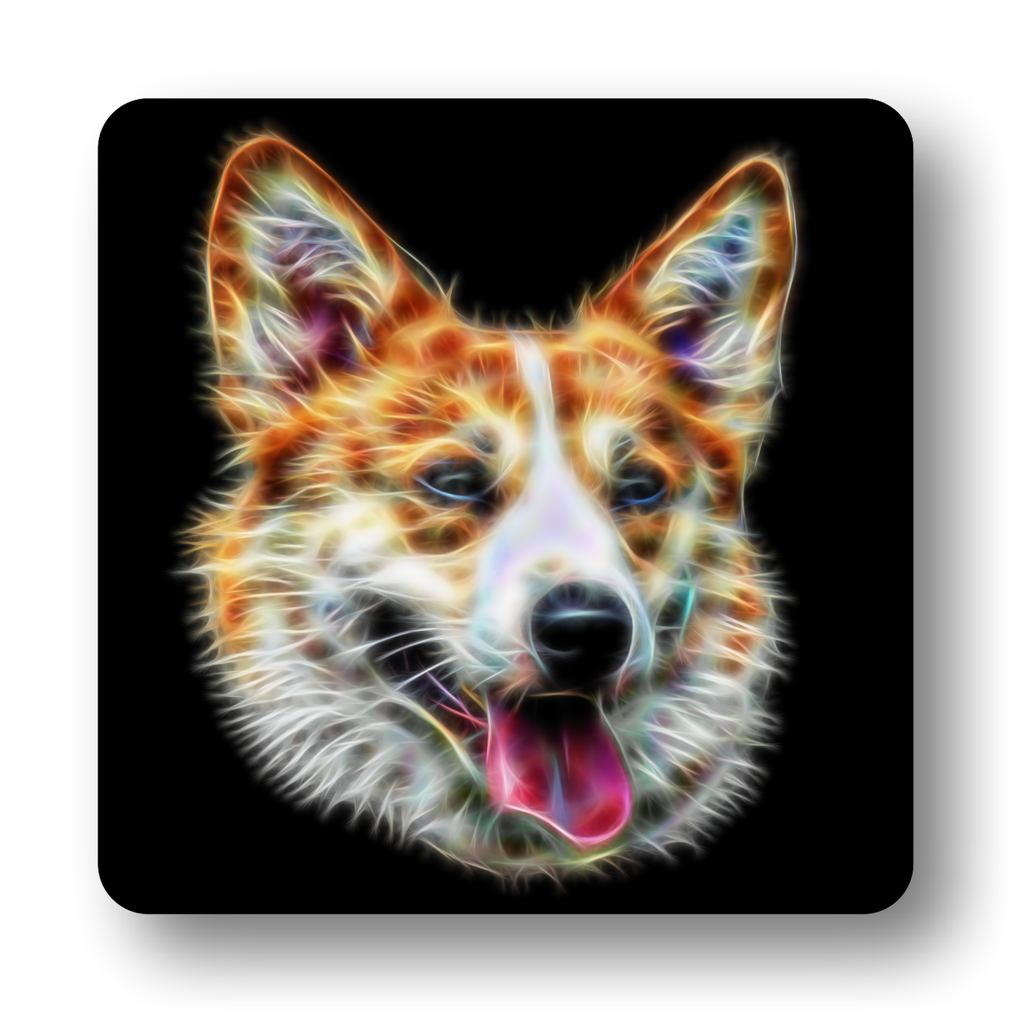 Corgi Coaster Fractal Art Design