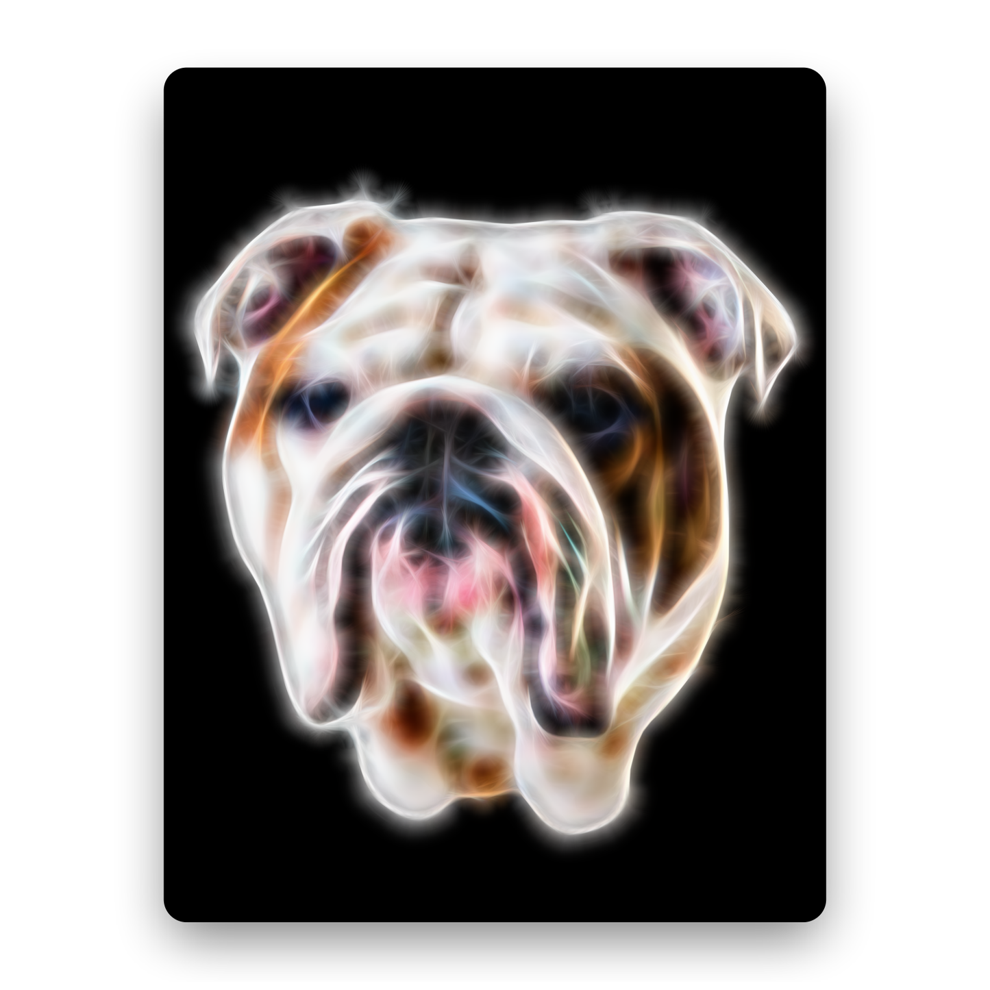 English Bulldog Metal Wall Plaque