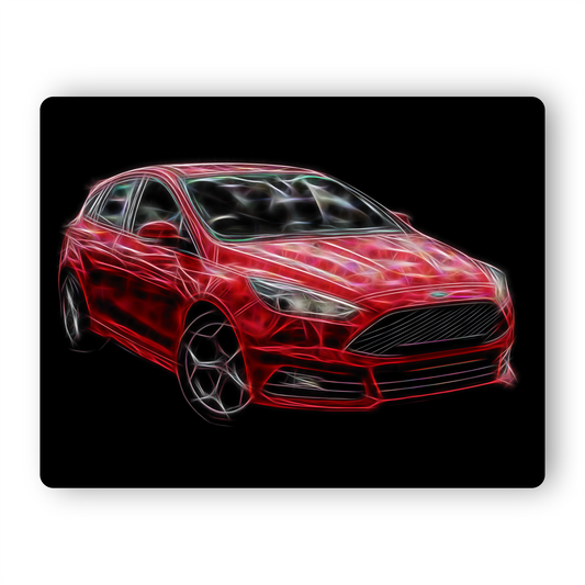 Ford Focus ST MK3 Aluminium Metal Wall Plaque