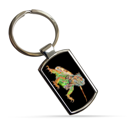 Reptile Metal Rectangle Keyrings