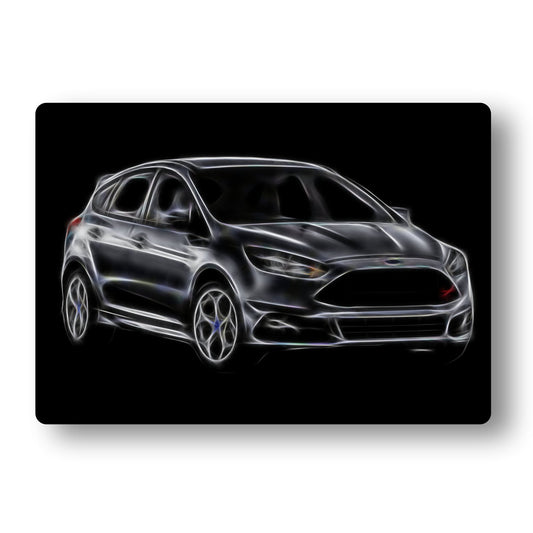 Ford Focus ST MK3 Aluminium Metal Wall Plaque