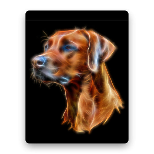 Rhodesian Ridgeback Metal Wall Plaque with Stunning Fractal Art Design. Also available as Mouse Pad, Keychain or Coaster.