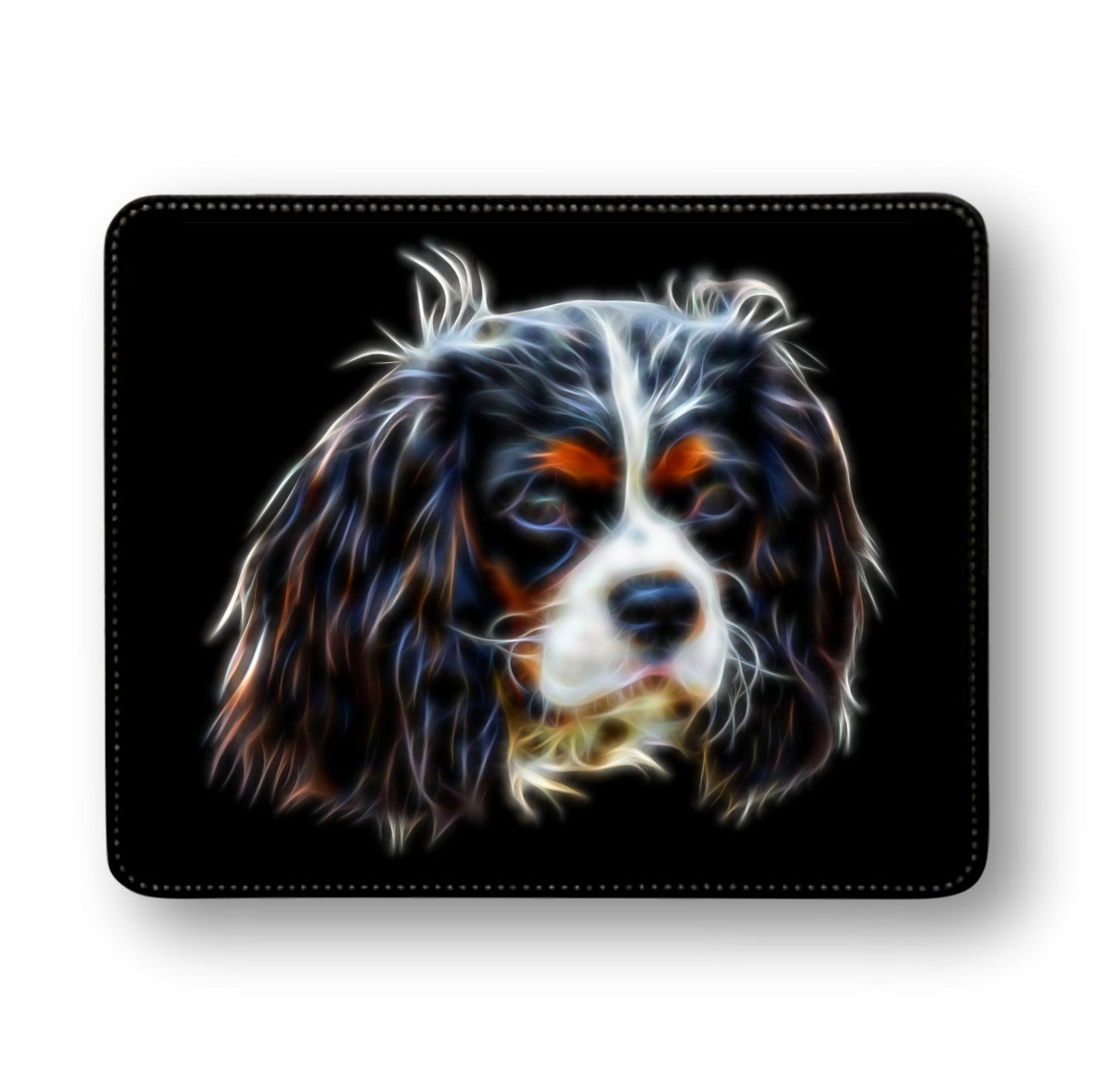 Tri Coloured King Charles Spaniel Metal Wall Plaque. Also available as Mouse Pad, Keychain or Coaster.