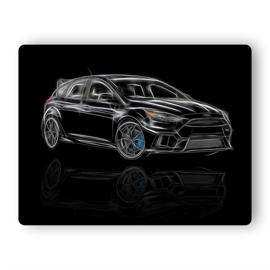 Ford Focus RS Car Aluminium Metal Wall Plaque