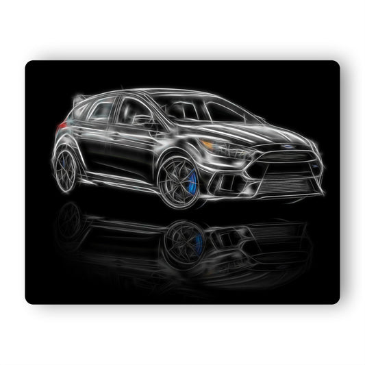 Ford Focus RS Car Aluminium Metal Wall Plaque