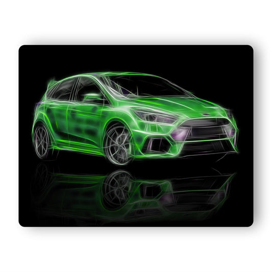 Ford Focus RS Car Aluminium Metal Wall Plaque