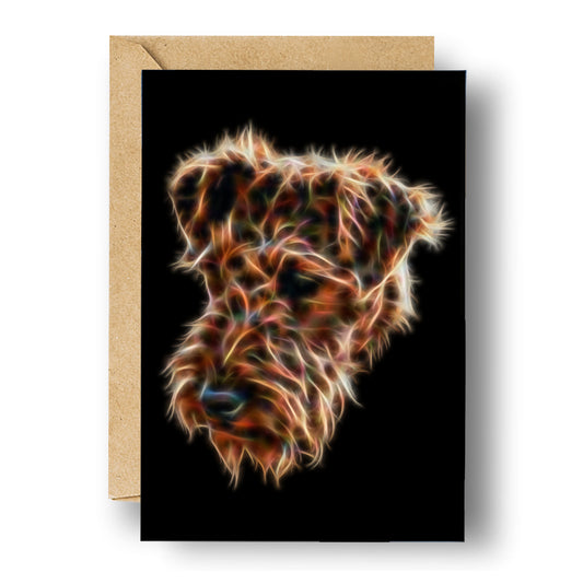 Airedale Terrier Greeting Card Blank Inside for Birthdays or any other Occasion