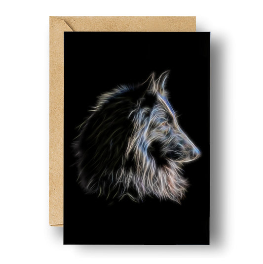Belgian Shepherd Groenendael Blank Greeting Card