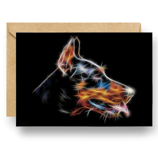 Doberman Greeting Card