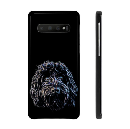 Black Cockapoo Phone Case. For iPhone or Samsung, Including iPhone 14 and Galaxy S22