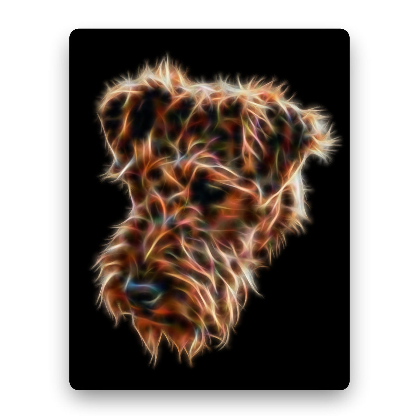 Airedale Terrier Aluminium Metal Wall Plaque