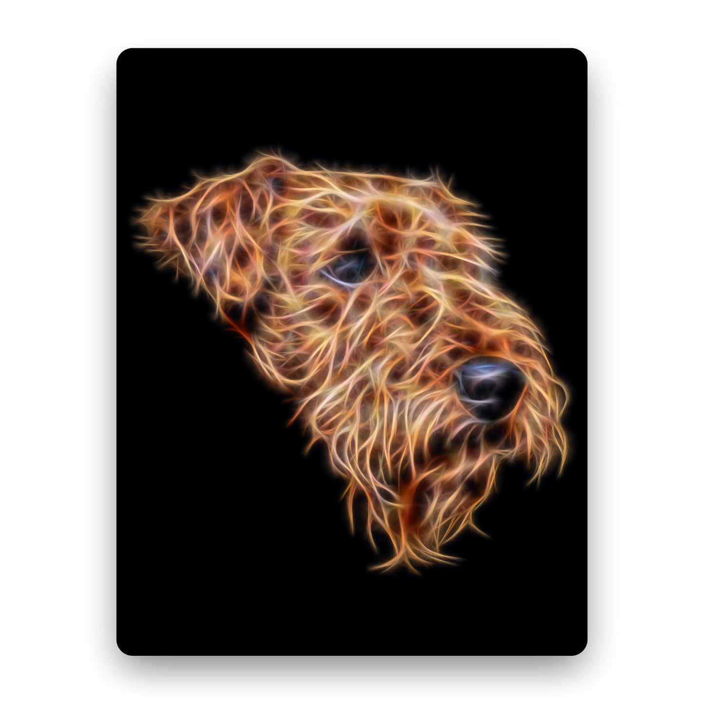 Airedale Terrier Aluminium Metal Wall Plaque