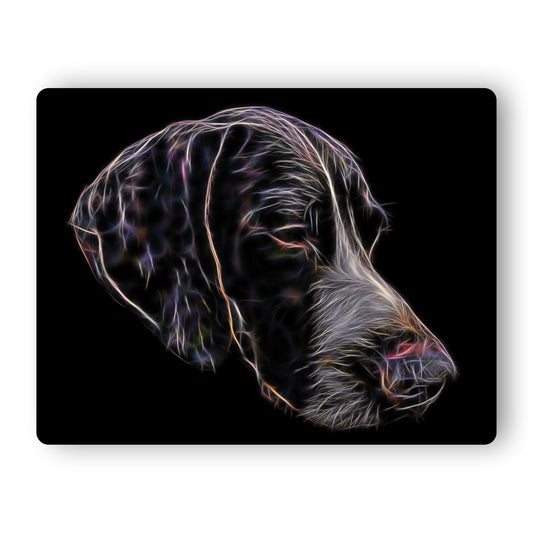 German Shorthaired Pointer Metal Wall Plaque with Stunning Fractal Art Design