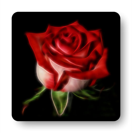 Rose Coasters with Stunning Fractal Art Design.