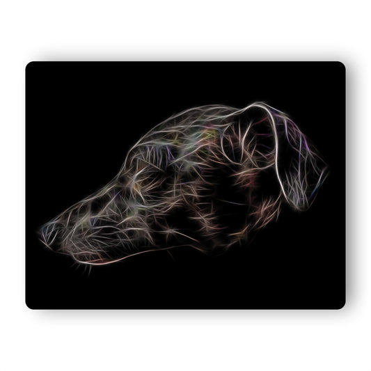 Italian Greyhound Metal Wall Plaque with Fractal Art Design, Perfect Dog Owner Gift.