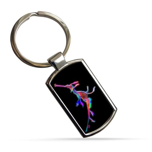 Seadragon Metal Rectangle Keyring