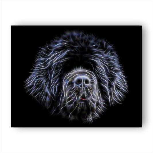 Newfoundland Print with Stunning Fractal Art Design. Various Sizes Available