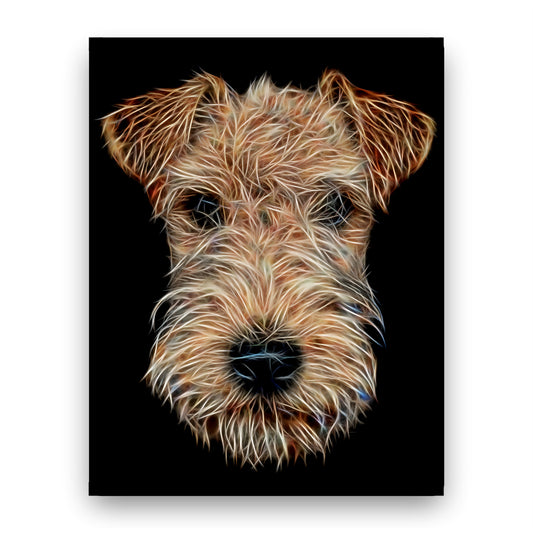 Lakeland Terrier Print with Stunning Fractal Art Design. Various Sizes Available