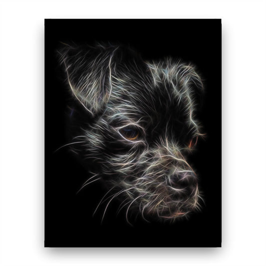 Black Chug Print with Stunning Fractal Art Design. Various Sizes Available