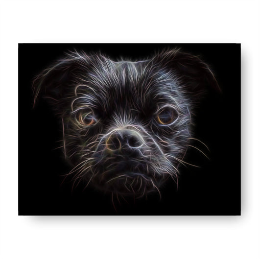 Black Chug Print with Stunning Fractal Art Design. Various Sizes Available
