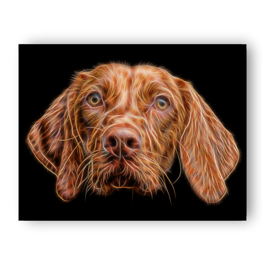 Hungarian Vizsla Print with Stunning Fractal Art Design. Various Sizes Available