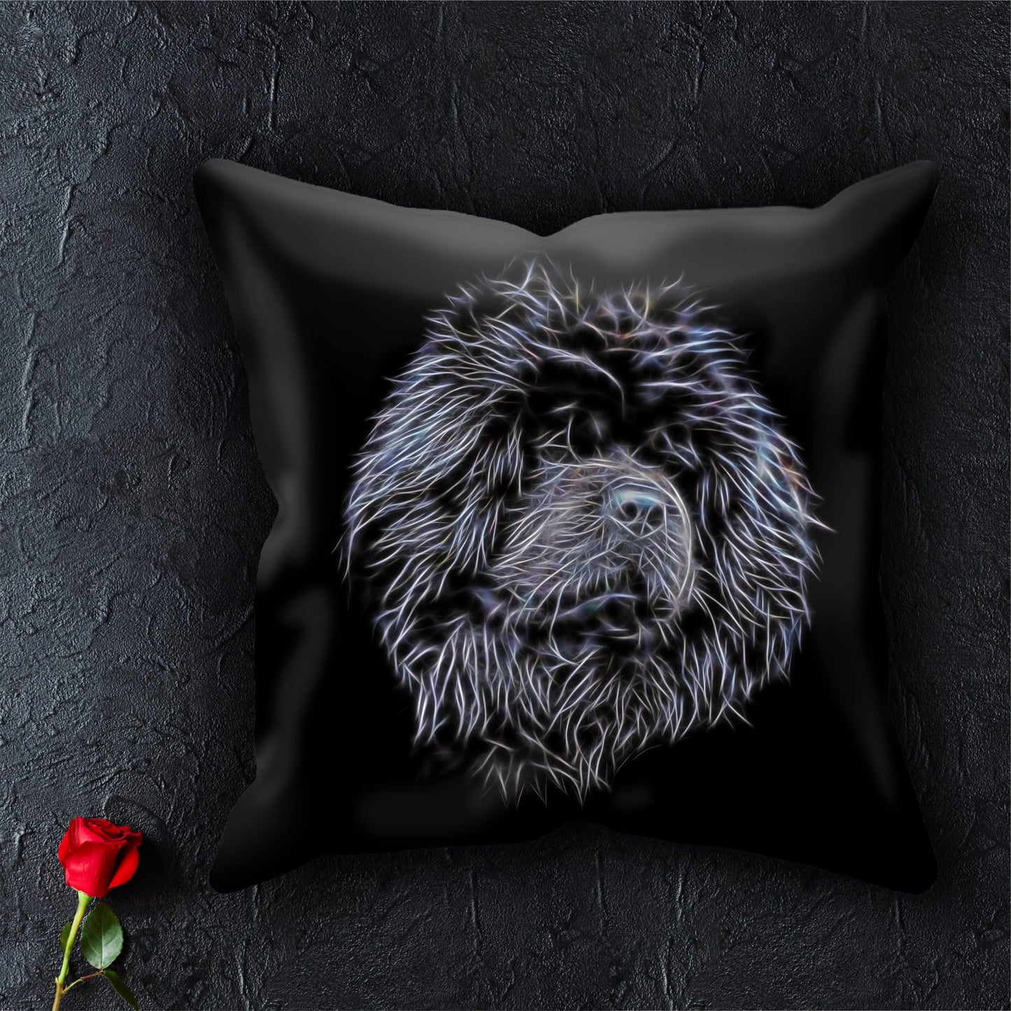 Black Chow Chow Cushion