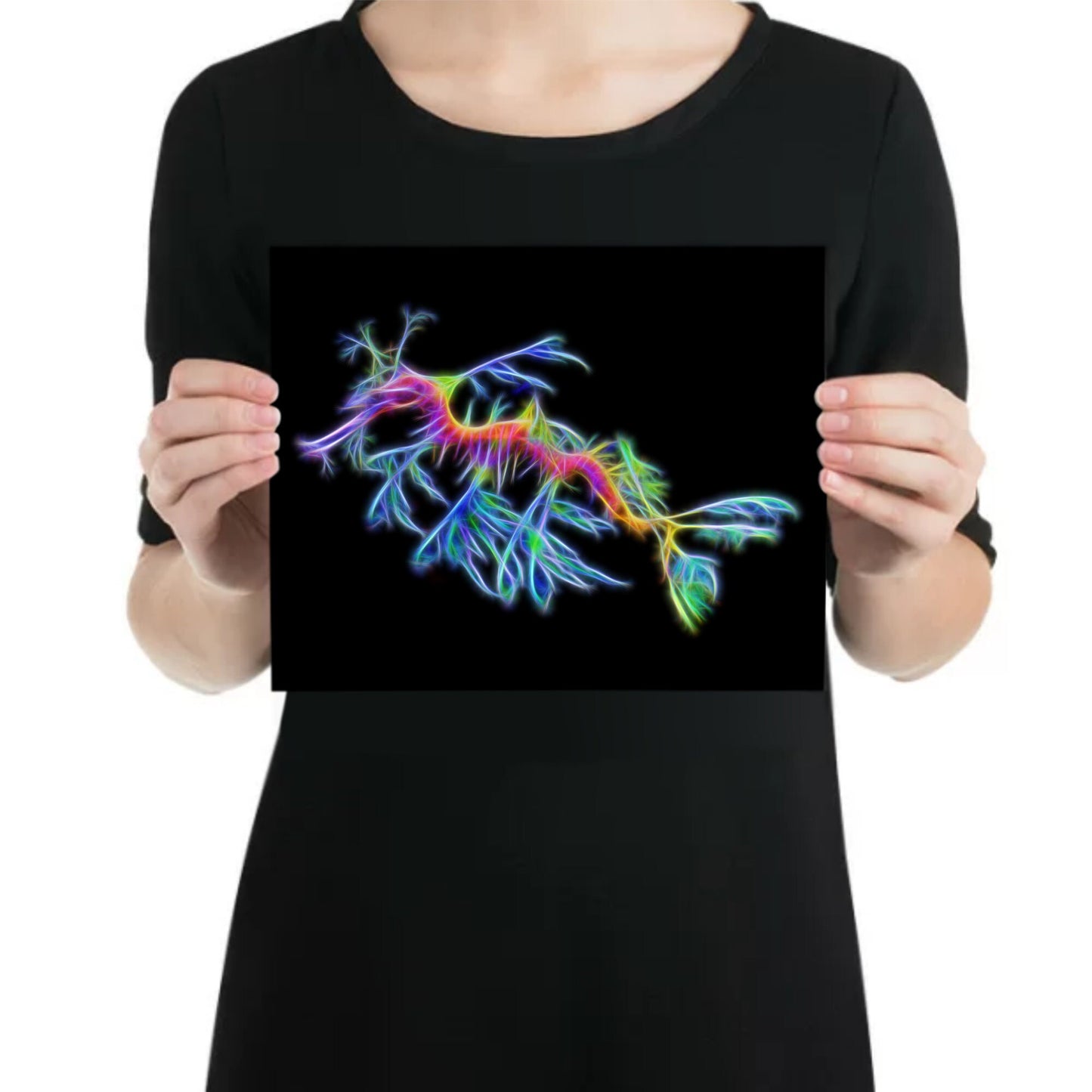 Seadragon Print with Stunning Fractal Art Design.