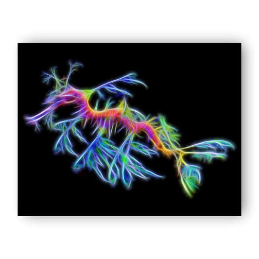 Seadragon Print with Stunning Fractal Art Design.