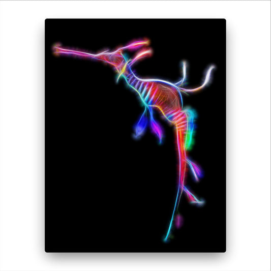 Seadragon Print with Stunning Fractal Art Design.