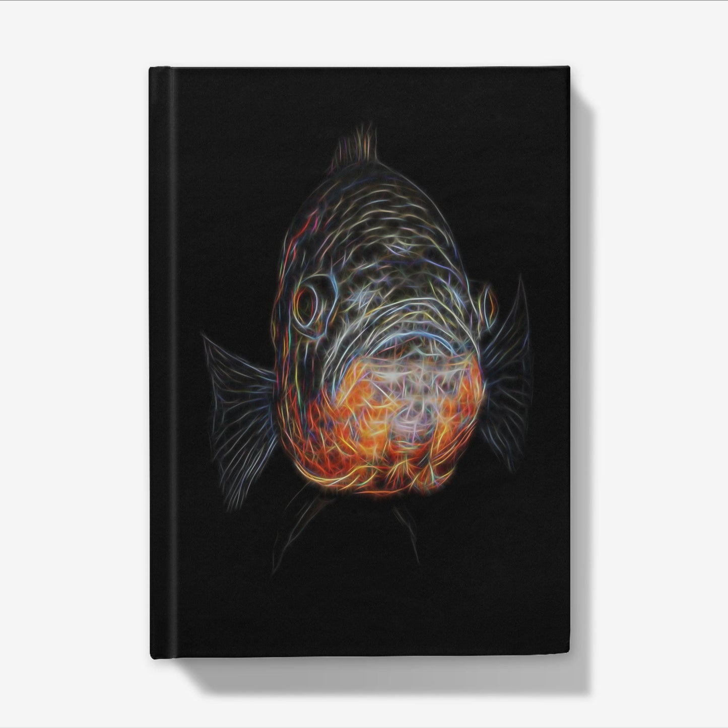 Oscar Cichlid A5 Hardback Journal with Stunning Fractal Art Designs.