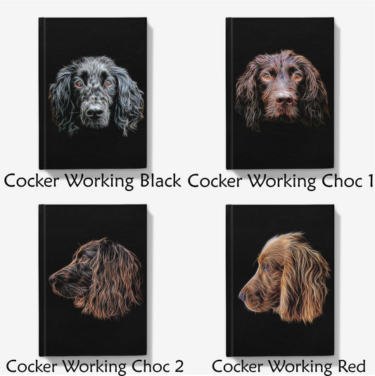 Gundog Breed Dog A5 Hardback Journal. Various Breeds including Spaniels Vizsla Retrievers Pointers Setters and more