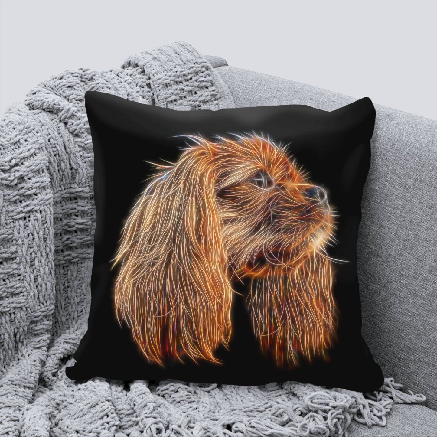 Ruby King Charles Spaniel Cushion and Insert