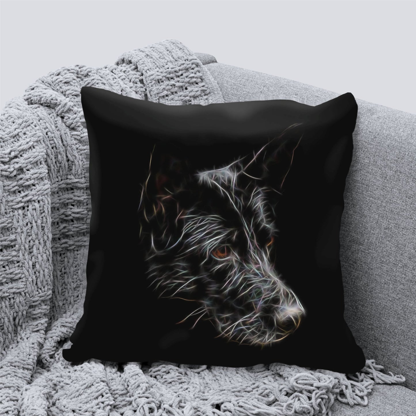 Black German Shepherd Cushion and Insert