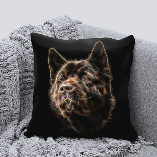 Brown American Akita Cushion and Insert