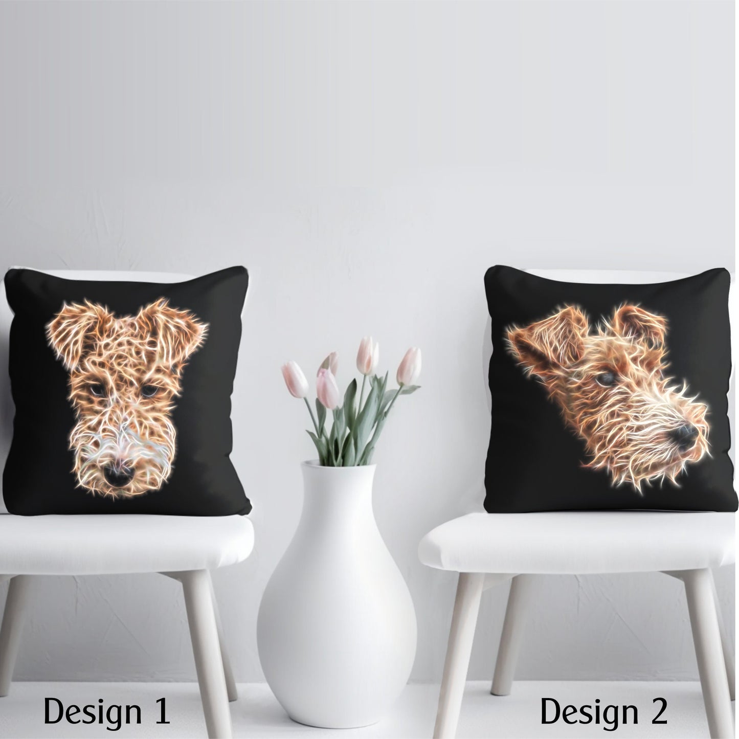 Wire Haired Fox Terrier Cushion PILLOW