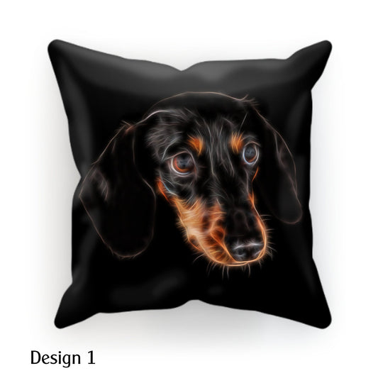 Black and Tan Dachshund Cushion