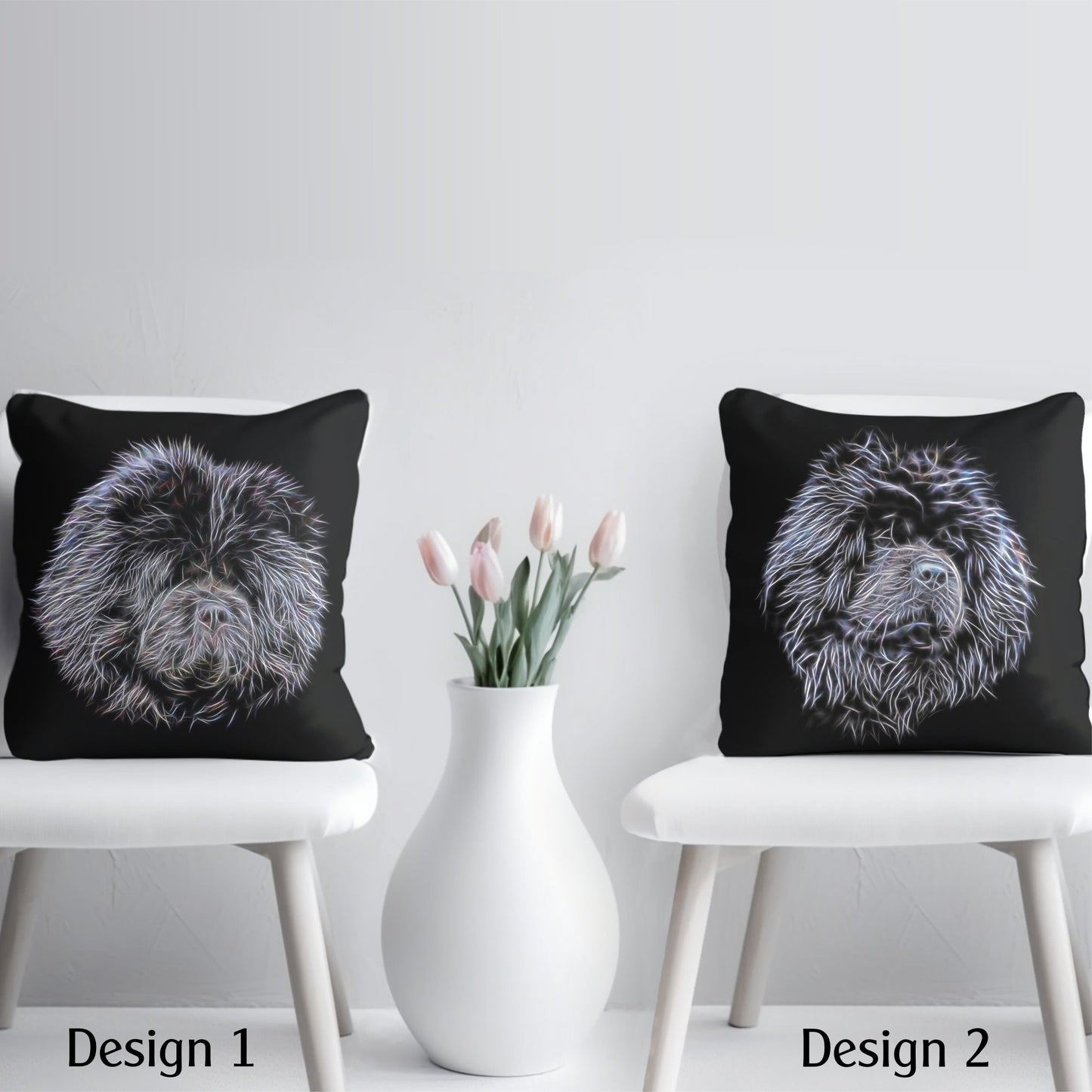 Black Chow Chow Cushion