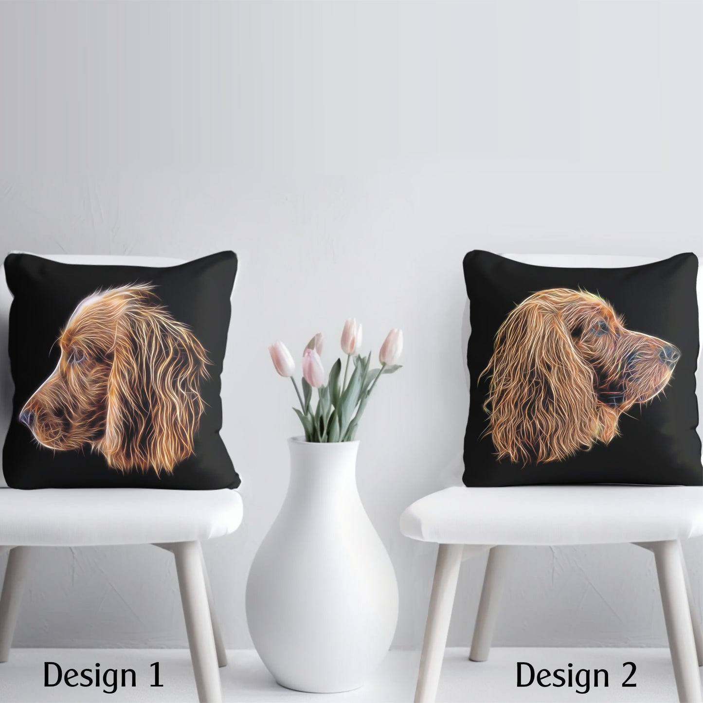 Red English Cocker Spaniel Cushion