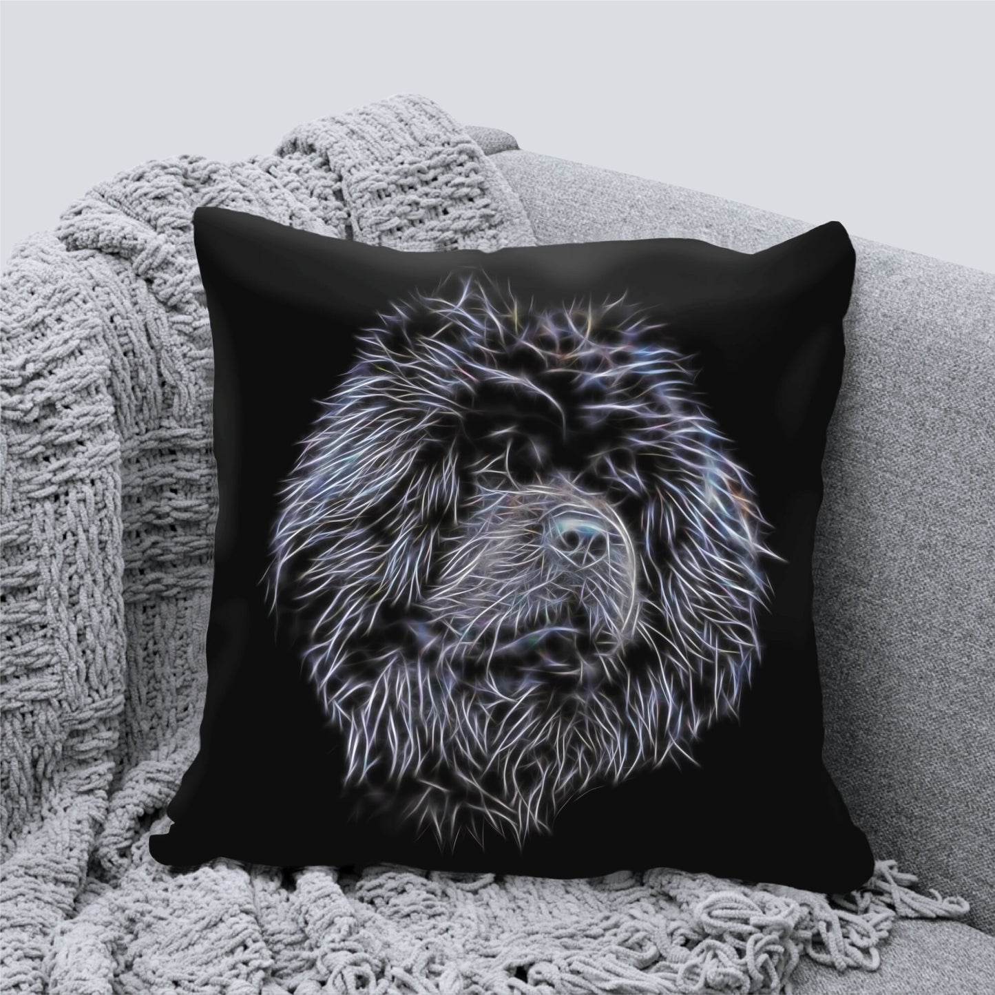 Black Chow Chow Cushion
