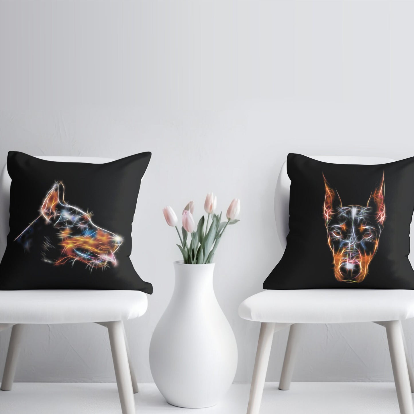 Doberman Cushion and Insert