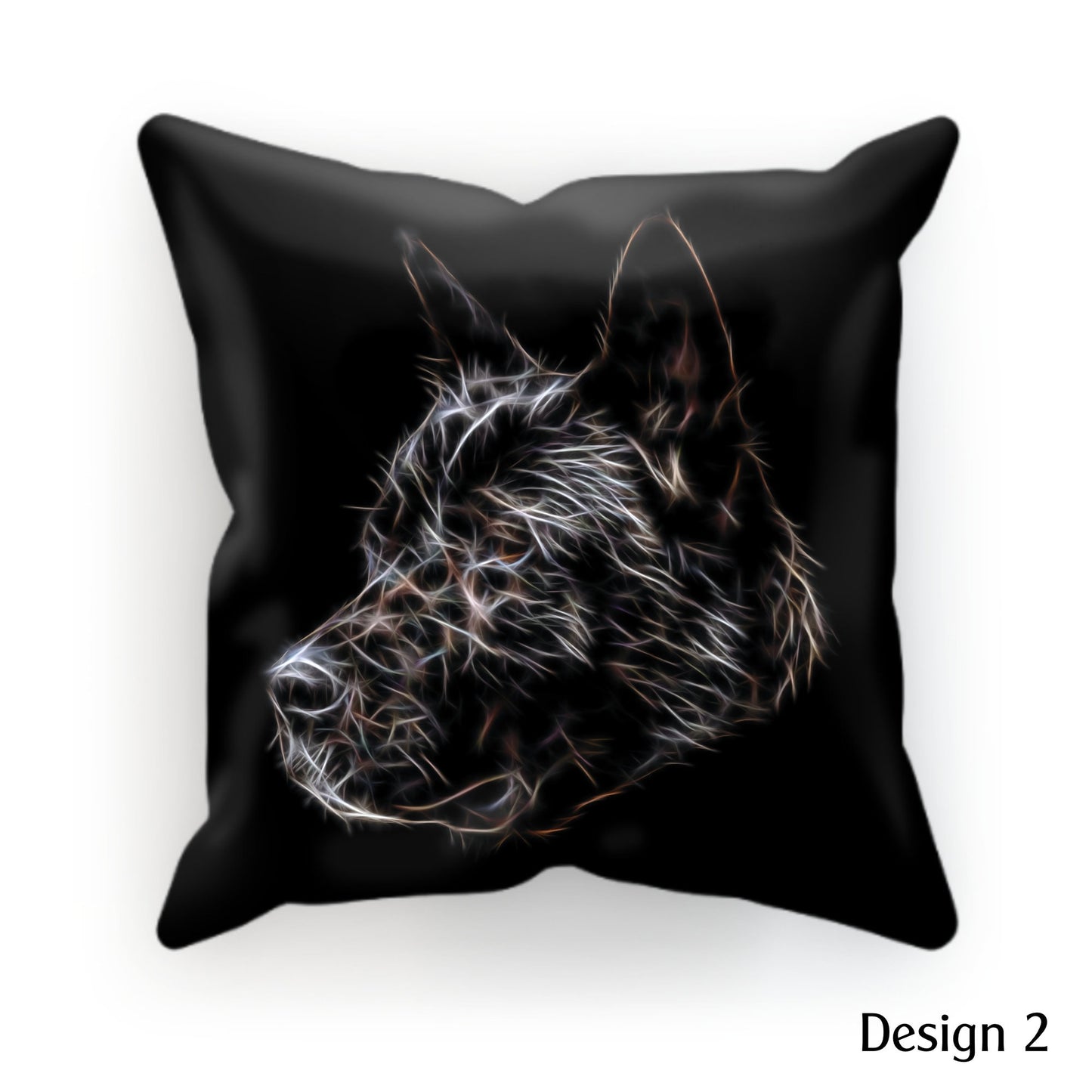 Black American Akita Cushion