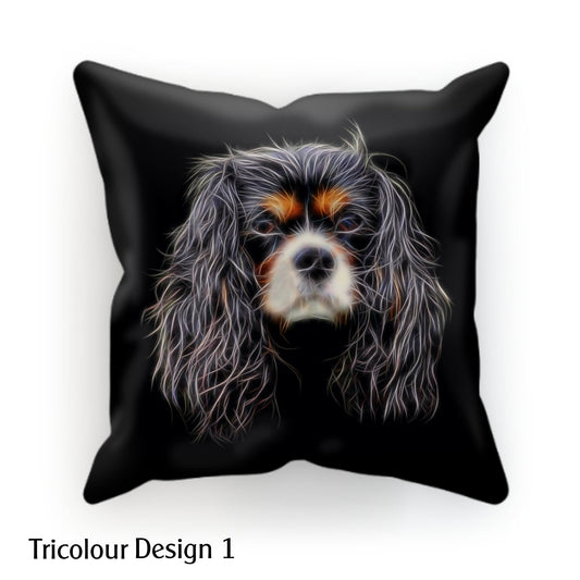 Tricolour King Charles Spaniel Cushion