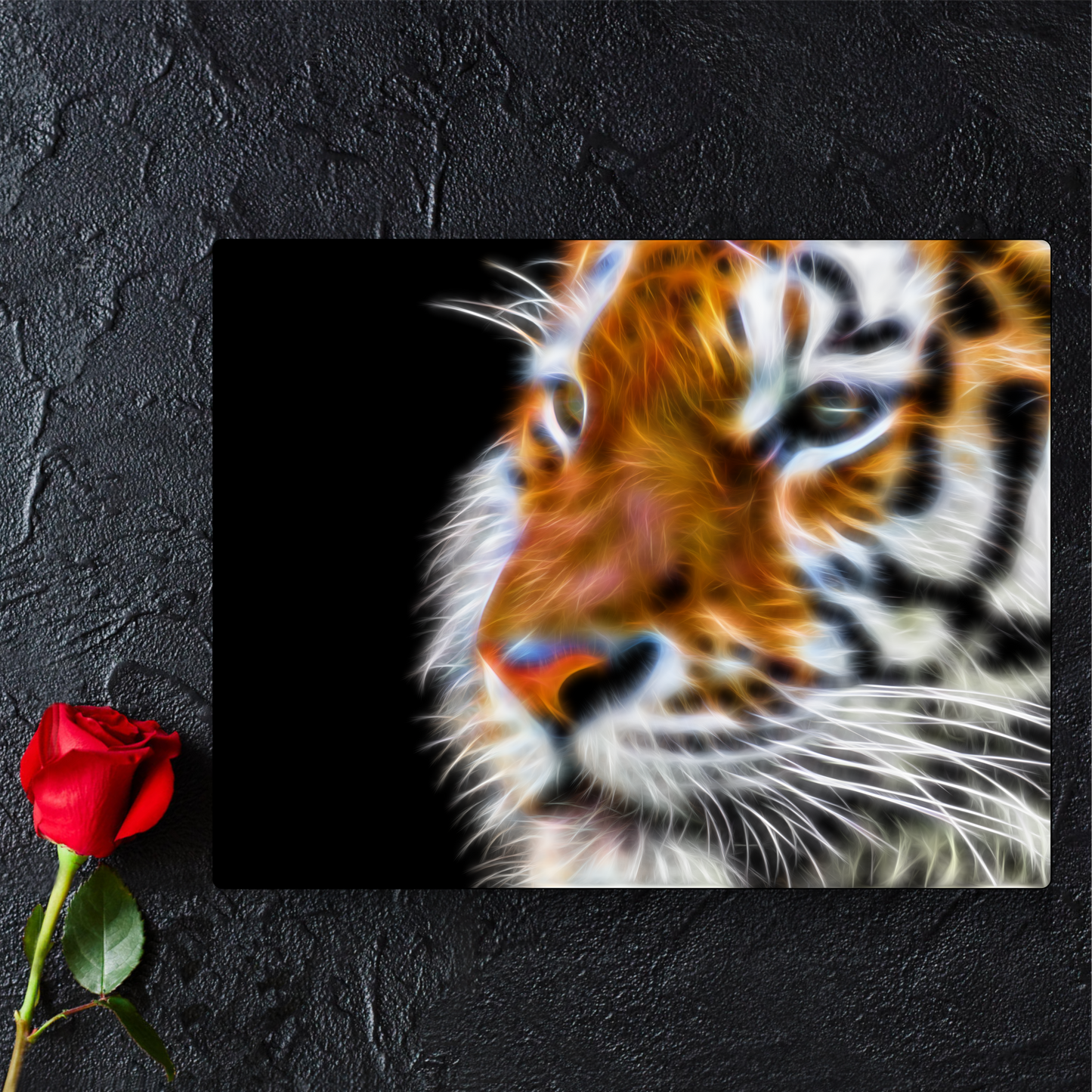 Tiger Aluminium Metal Wall Plaque