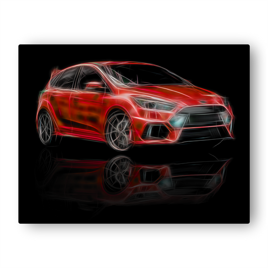 Ford Focus RS Car Aluminium Metal Wall Plaque