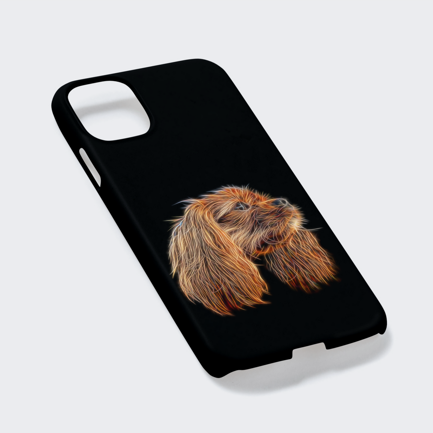 Ruby King Charles Spaniel Phone Case. For iPhone or Samsung, Including iPhone 14 and Galaxy S22