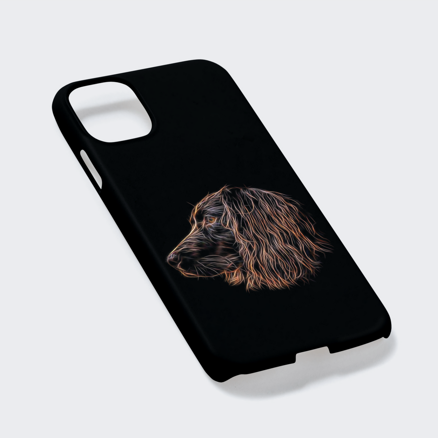 Chocolate Working Cocker Spaniel Phone Case. For iPhone or Samsung, Including iPhone 14 and Galaxy S22