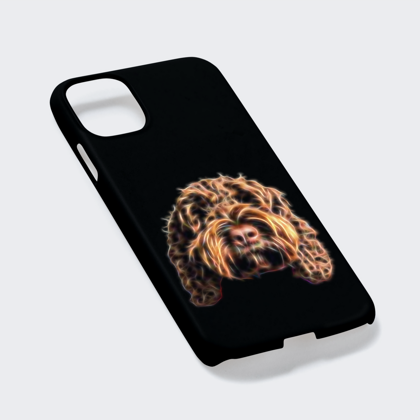 Chocolate Brown Cockapoo Phone Case. For iPhone or Samsung, Including iPhone 14 and Galaxy S22