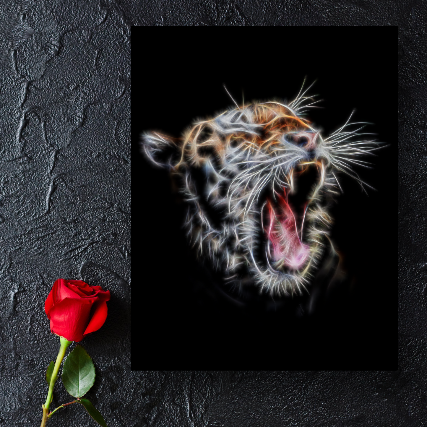 Tiger Aluminium Metal Wall Plaque